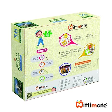 Mittimate Christ The Redeemer Jigsaw Puzzle Game for Kids Age 4 to 6 Old 36 Pieces Puzzle Toy