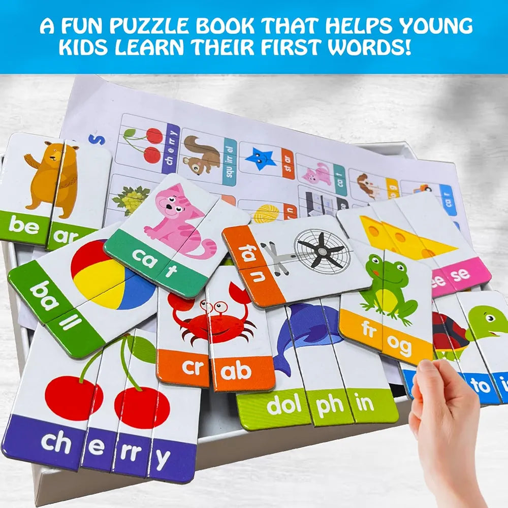 Hello Friend My First Word Addition  Puzzle Game Box Set for Kids – Early Learning Activity with Matching Skills, Colorful Fun Illustrations for Kids