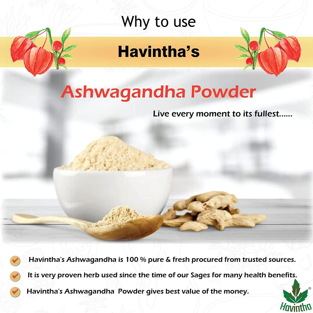Havintha Ashwagandha Root Powder - 100 gms