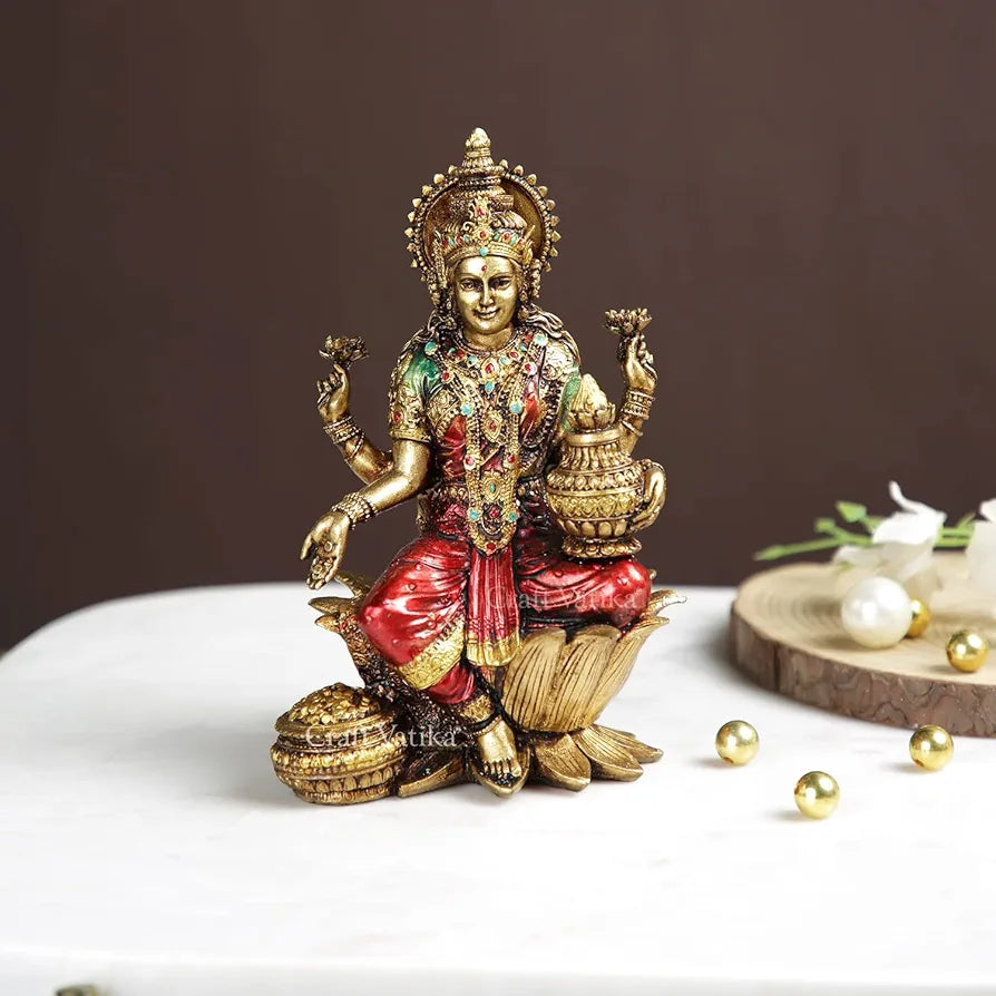 Lakshmi Ganesha Idol Laxmi Ganesh Statue Showpiece Figurine