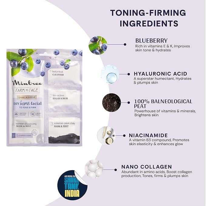 Mintree Organic Blueberry at Home Facial Kit
