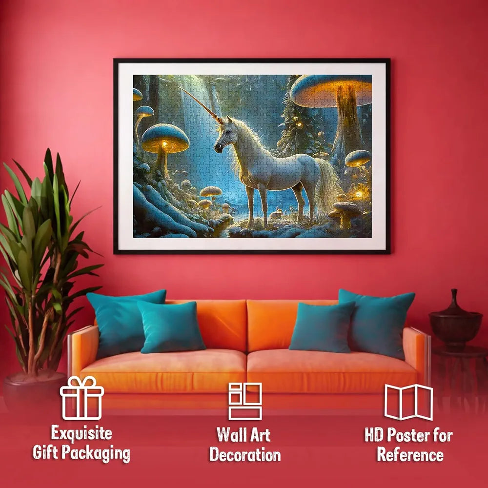 Hello Friend Unicorn Jigsaw Puzzles for Kids and Children Realistic Illustration Challenging