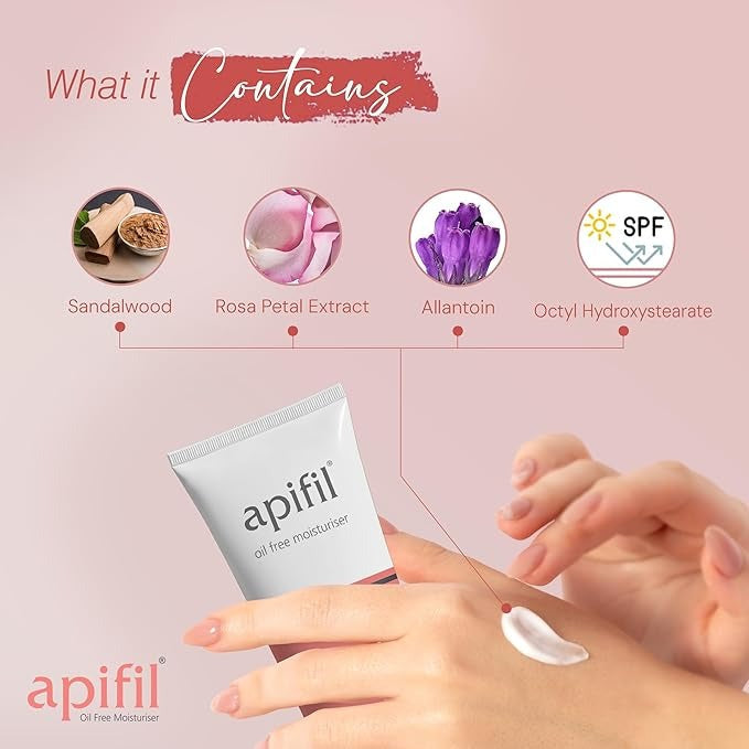 Apple Therapeutics Apifil Oil Free Moisturizer for Oily Skin - 100 ml