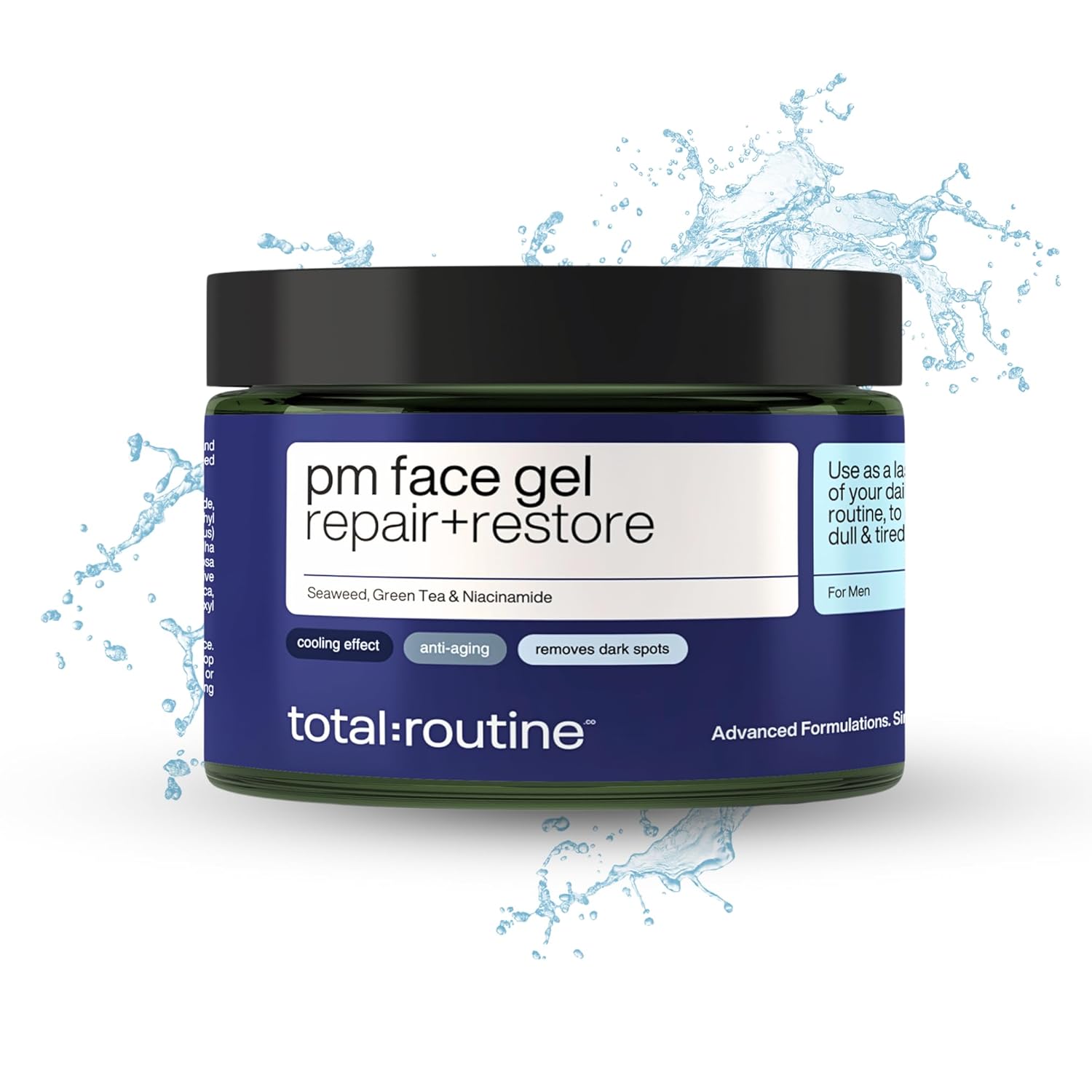 Advanced Night Repair Gel for MEN | LIGHTWEIGHT FORMULA | Repairs Skin Overnight | Hydrating and Brightening | Prevents and Reduce Acne Scars | For All Skin Type | 50gms