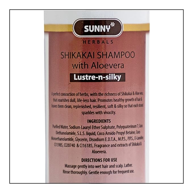 Sunny Shikakai Shampoo With Aloevera and Herbs For Dull & Life-less Hair - 250 ml
