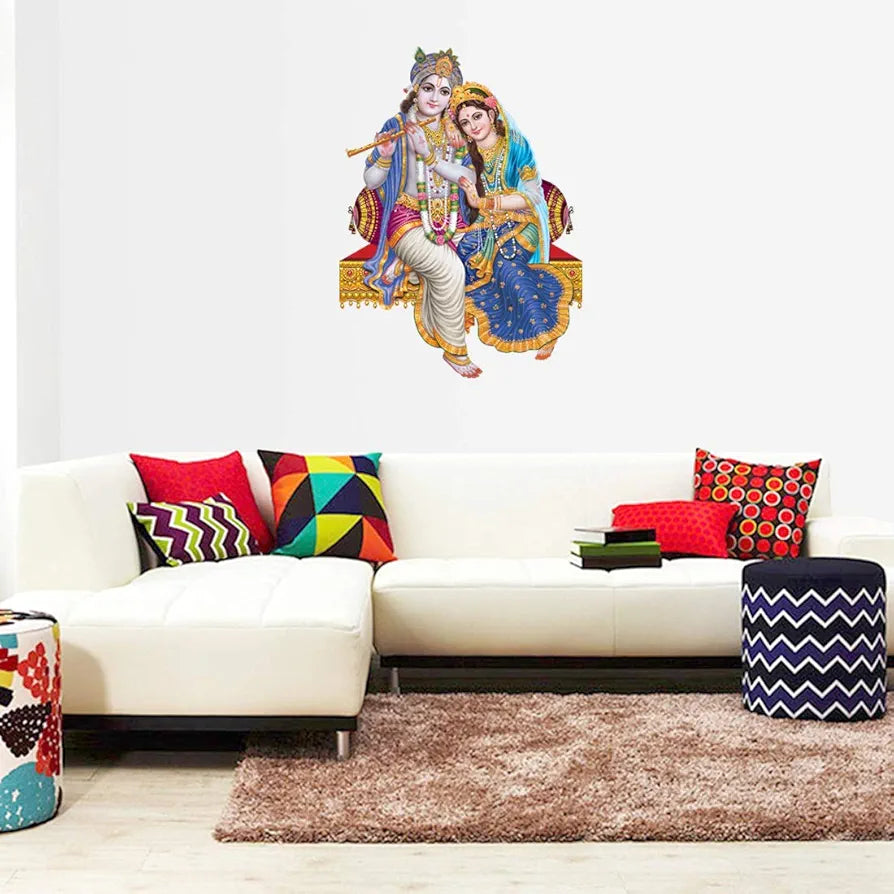 Rangoli White Glossy Vinyl Wall Sticker Premium Self-Adhesive Waterproof Parent-5 Design-21
