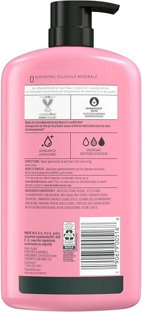 Herbal Essences Smooth Collection Rose Hips Infused Blend Conditioner For All Hair Types - 865 ml