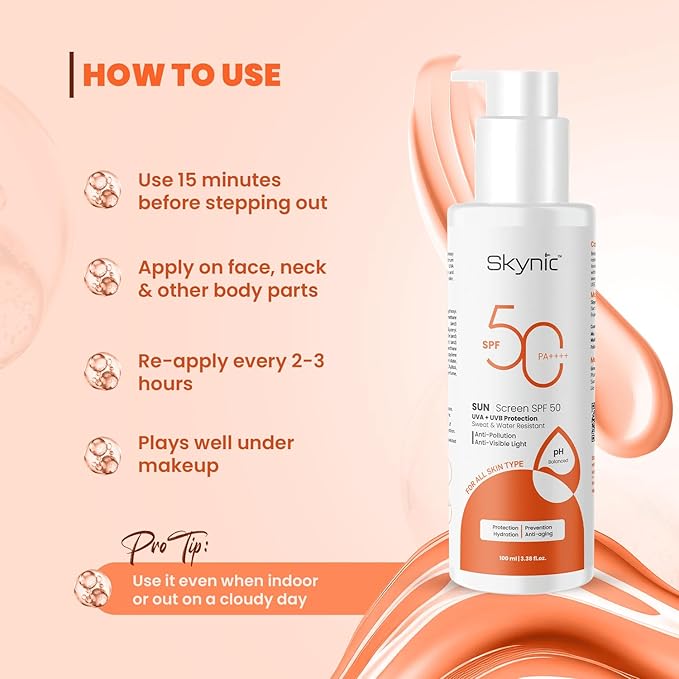 Skynic Ultra Light Spf 50 Pa++++ Sunscreen for Glowing Skin - 100 Ml