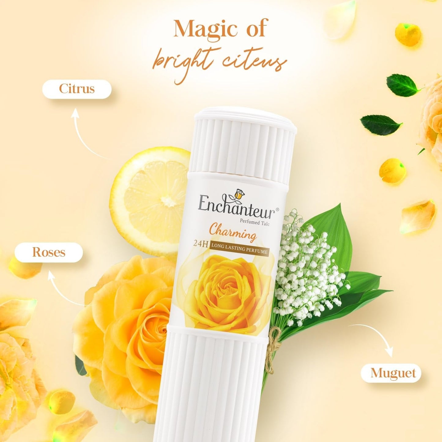 Enchanteur Charming Perfumed Talc Powder - 250 gms
