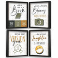 Kotart Life Is Like a Book Motivational Quotes Framed Poster