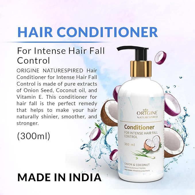 Origine Naturespired Onion Conditioner for Men & Women Intense Hair Fall Control - 300 ml