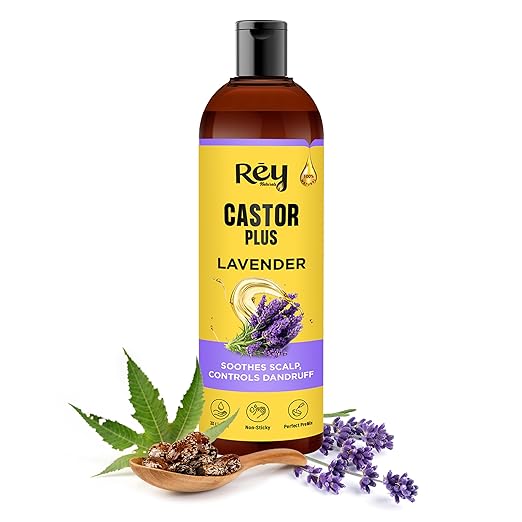 Rey Naturals Premixed Castor Plus Lavender Essential Oil - 200 ml