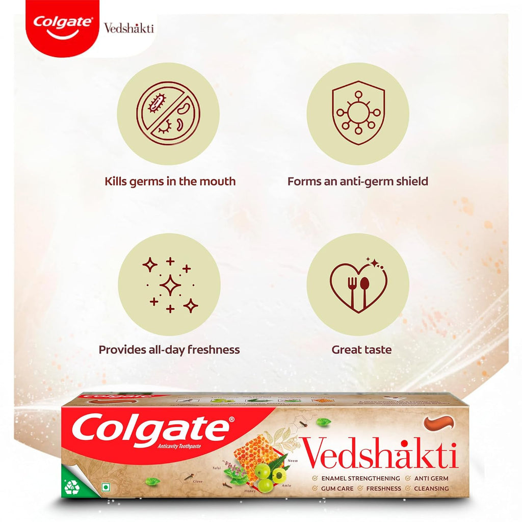 Colgate Swarna Vedshakti Ayurvedic Cavity Protection, Bad Breath Treatment Toothpaste - 400gm