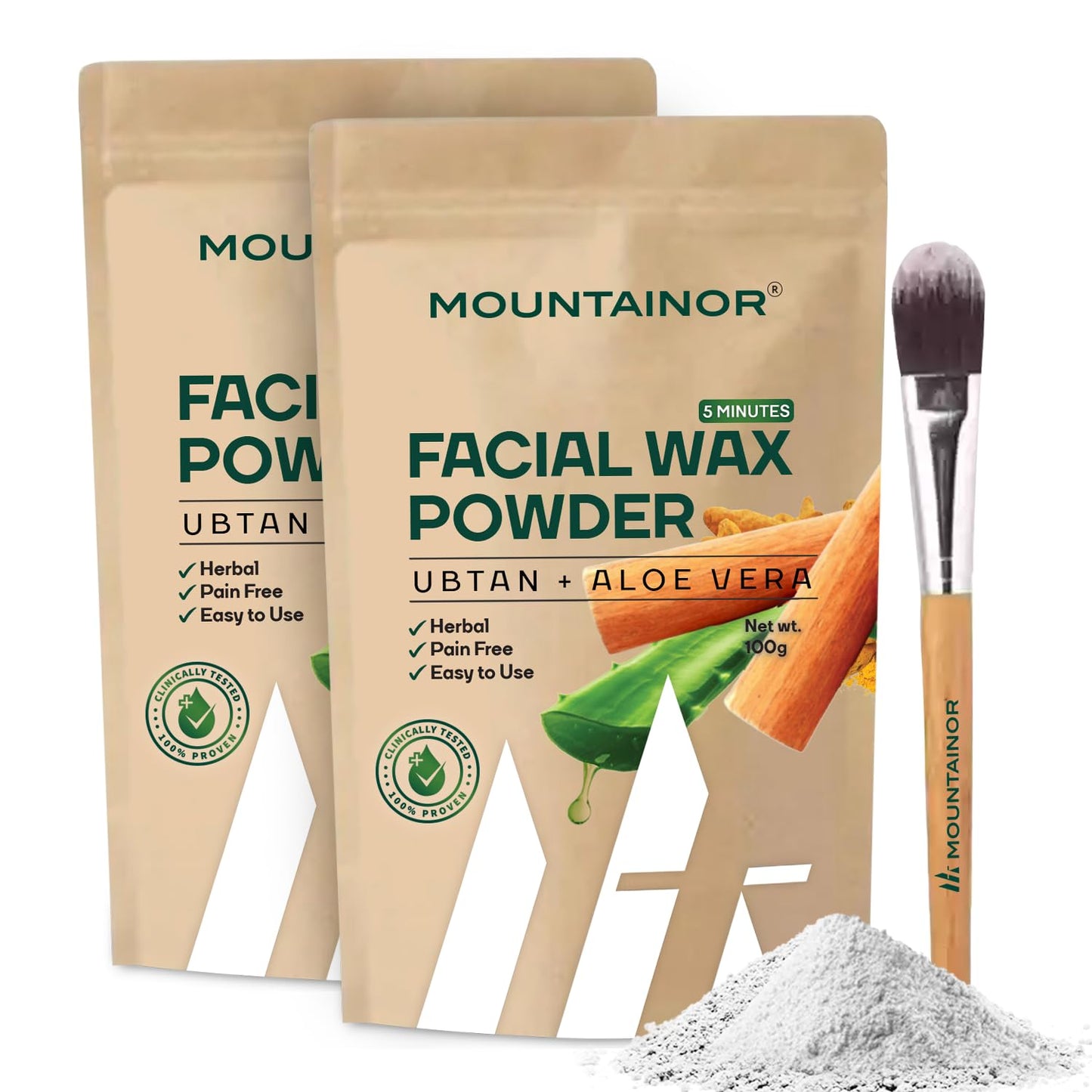 Mountainor Facial Hair Removal Wax Powder