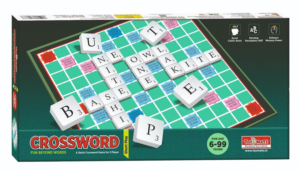 Toymate Crossword Board Game for Kids & Adults