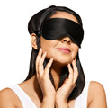 Ross 100% Mulberry Silk Sleep Mask â€“ Luxuriously Soft, Smooth & Breathable Eye Mask for Ultimate Comfort, Deeper Sleep & Complete Darkness â€“ Perfect for Travel, Meditation & Relaxation (Black)