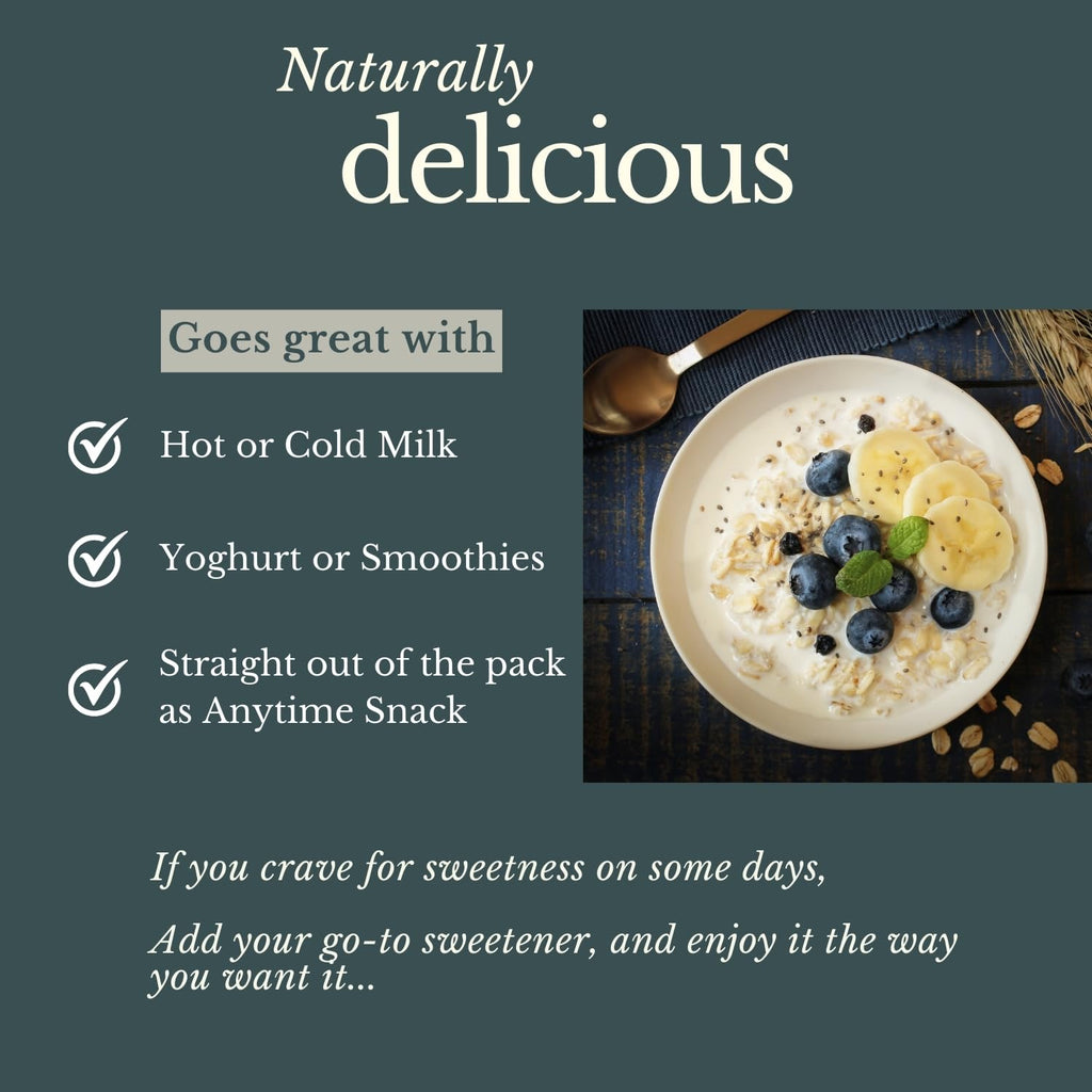 Fulfilling Muesli Sugar free - Pumpkin, Flax & Chia seeds, Dry fruit & Nuts - Rolled Oats + Millet flakes | No added Sugar snack | Gluten free Healthy Breakfast 700g