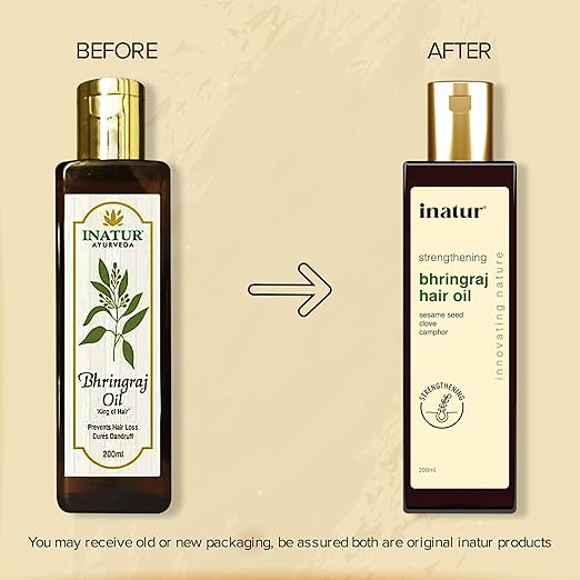 Inatur Bhringraj Oil Strengthens Hair - 200 ml