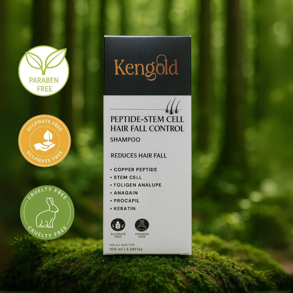 Kengold Natural Peptide- Stem Cell Hair Fall Control Shampoo - 100 ml