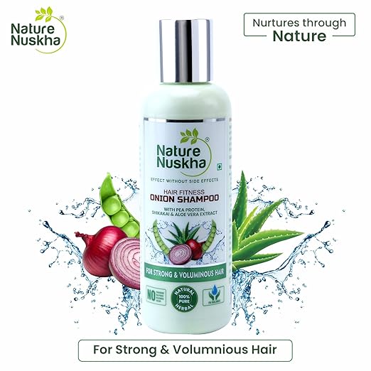 Nature Nuskha Hair Fitness Onion Shampoo for Hair Growth - 100 ml