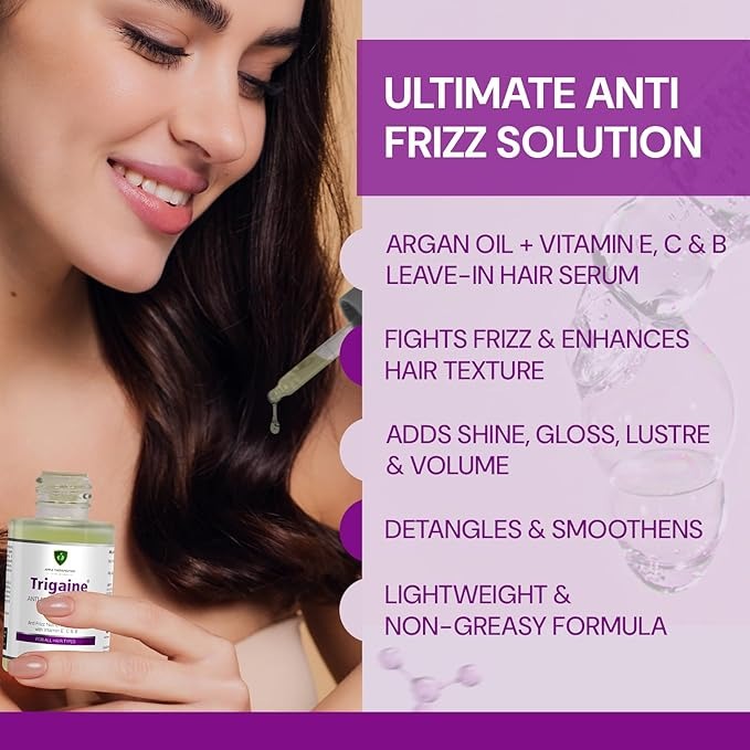 Apple Therapeutics Trigaine Anti-Frizz Hair Serum - 30 ml