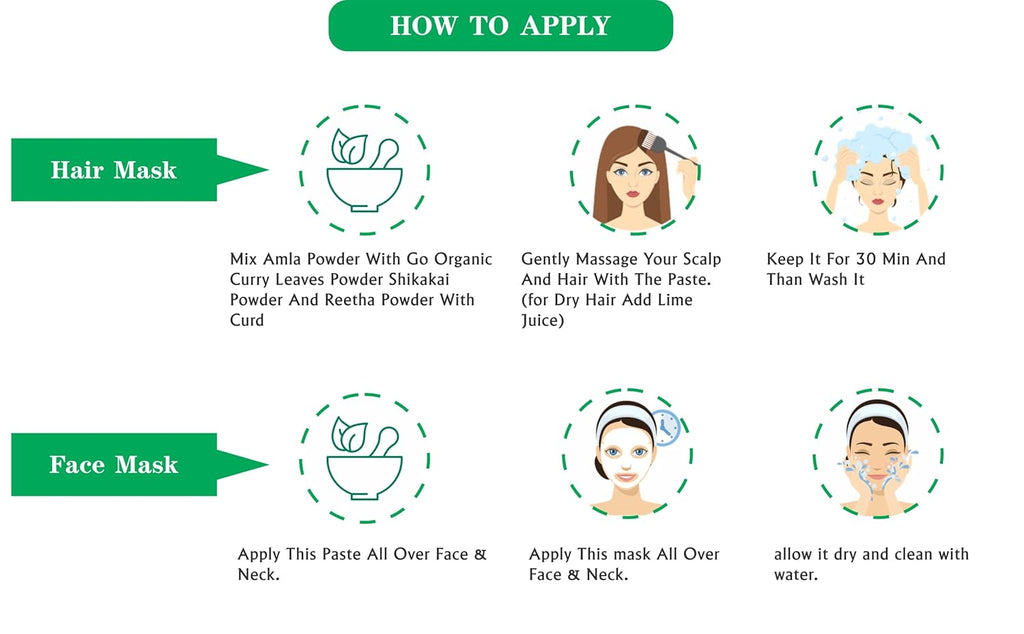 Go Organic Curry Leaves Powder Curry Leaves To Grow Long, Strong And Shiny Hair (200 Grm)