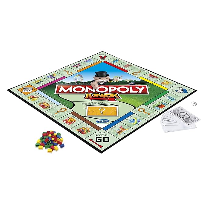 Hasbro Gaming Monopoly Kid's Great Introduction to The Junior Board Game for Ages 5 and Up
