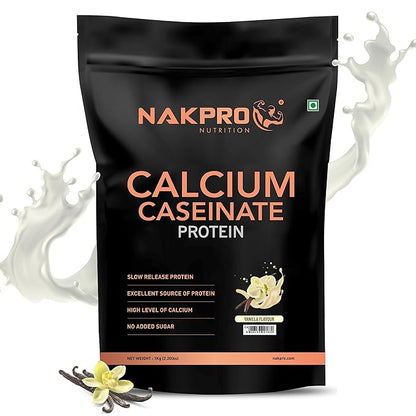 Nakpro Calcium Caseinate Protein Vanilla Flavour - 1000 gms