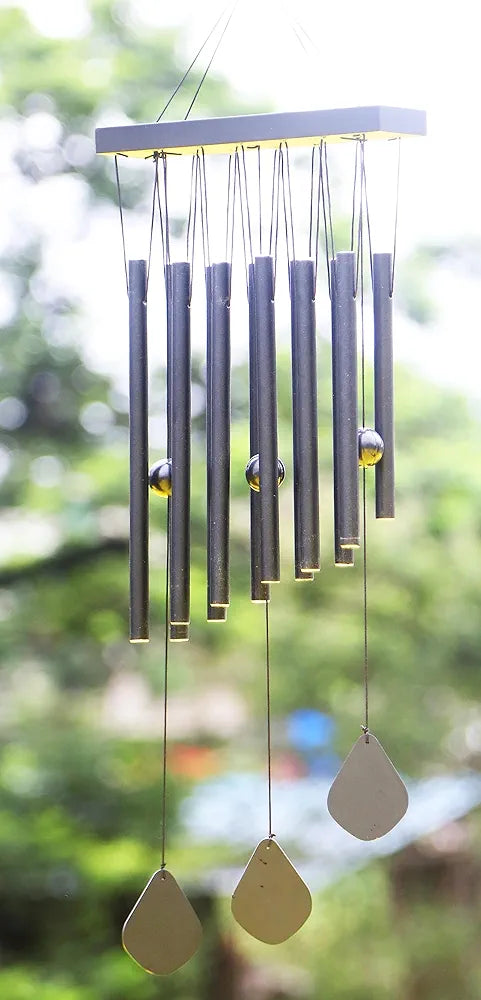 Paradigm Pictures Wind Chimes Black 12 Pipe