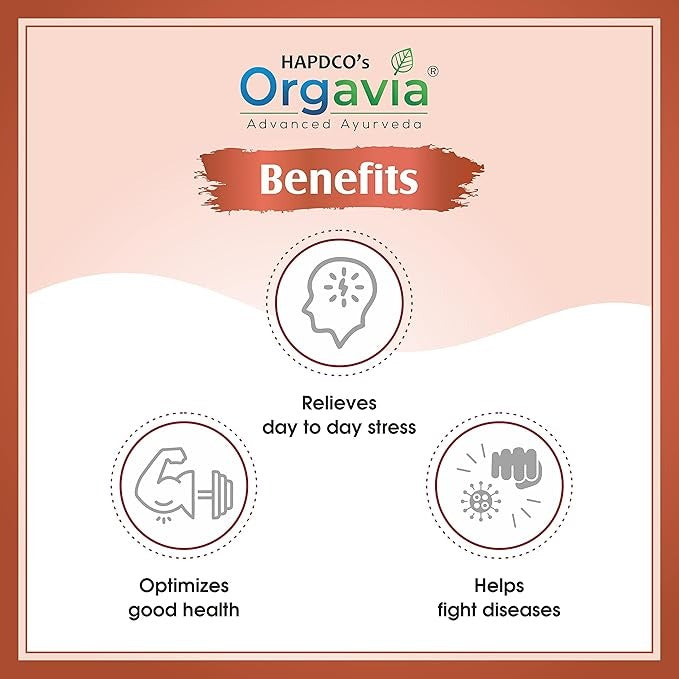 Orgavia Ashwagandha & Giloy Tablets - 60 Tabs