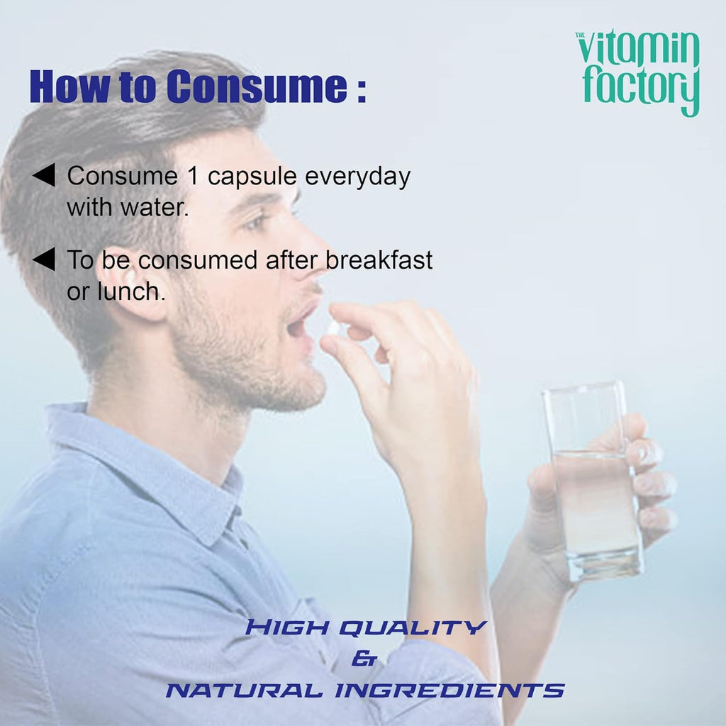The Vitamin Factory Multivitamin For Men | Multimineral, Ginseng, Grape Seed Extract| Enhances Energy, Stamina, Boost Immunity- 90 Vegetable Tablet