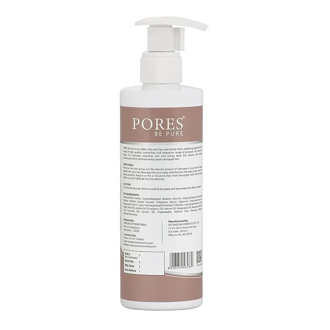 Pores Be Pure Keratin Shampoo for Hair Fall Control - 250 ml