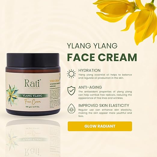Rati Ayurveda Ylang Ylang Face Cream - 100 gms