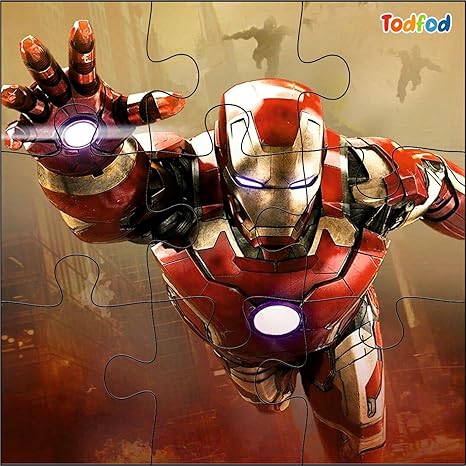 TodFod Wooden Jigsaw Puzzles Toy for Kids & Children Marvel Avengers 54 Pieces 6 in 1 Jigsaw Puzzles