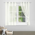 Divine Casa Sheer Window Curtain 5 Feet Colour Brilliant White Lightweight Transparent Voile Panel with Metal Eyelets for Living Room & Bedroom (Pack of 1)