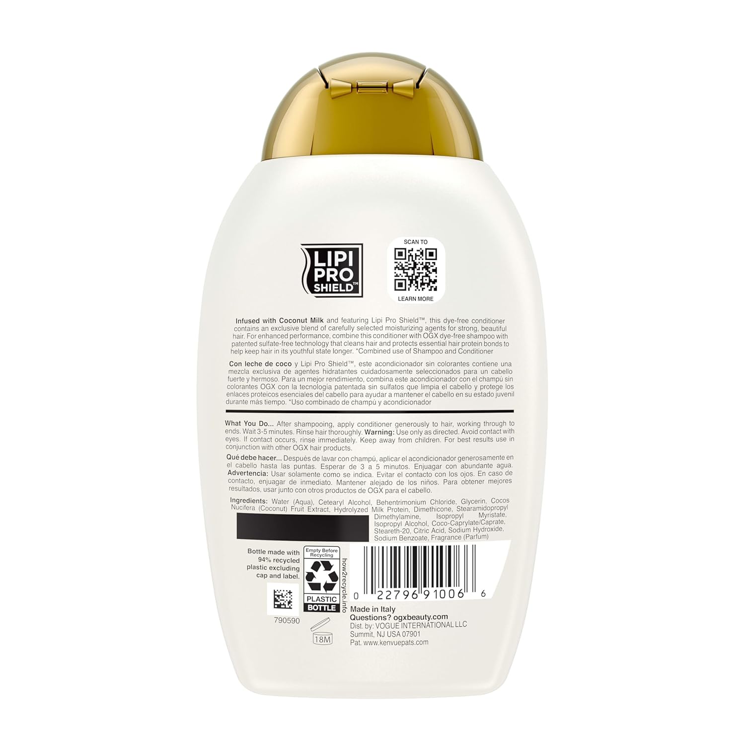 Ogx Nourishing Coconut Milk Moisturizing Conditioner For Strong & Healthy Hair - 385 ml