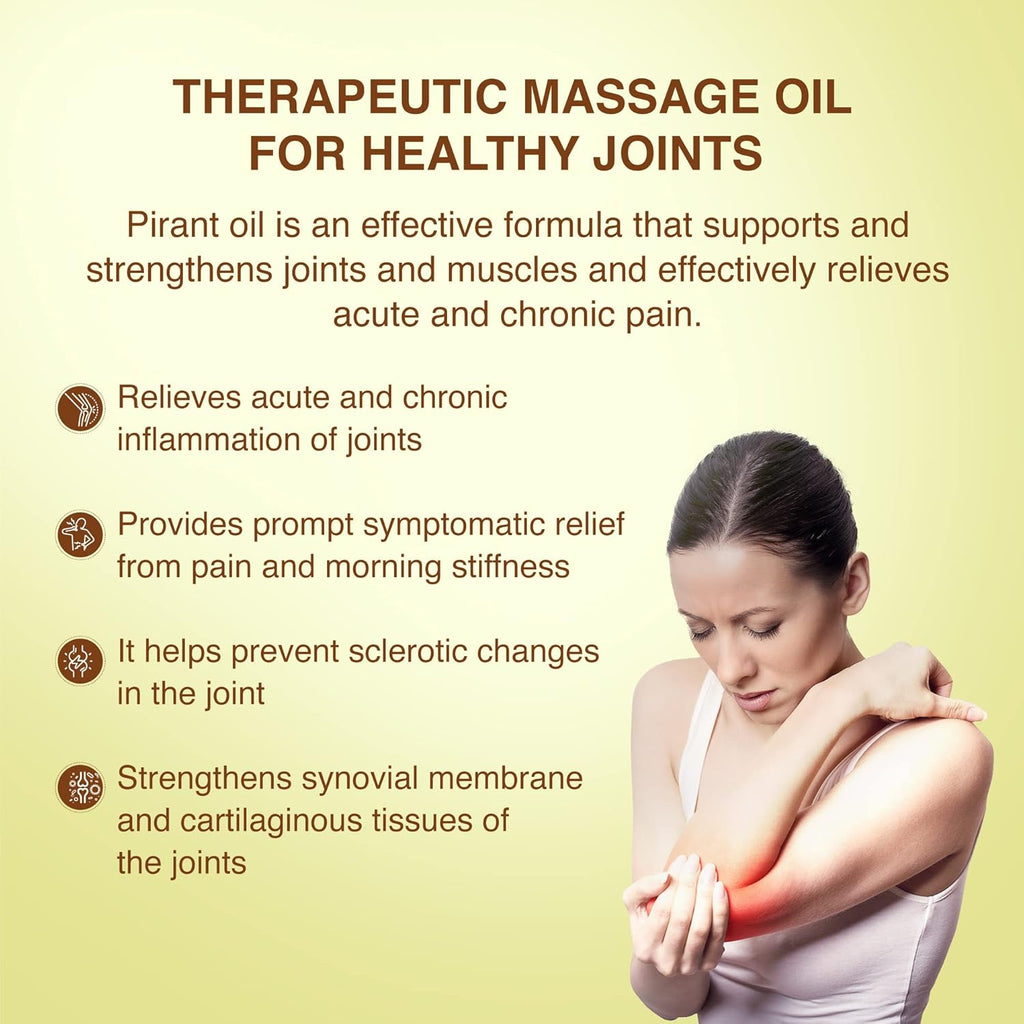 Maharishi Ayurveda Pirant Oil - Ayurvedic Massage Oil for Joint and Muscle Pain Relief -50ml