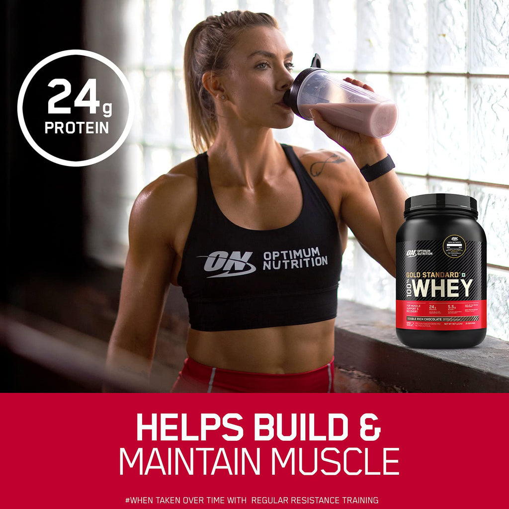 Optimum Nutrition (ON) Gold Standard 100% Whey Protein Powder - 1 lb , Primary Source Isolate