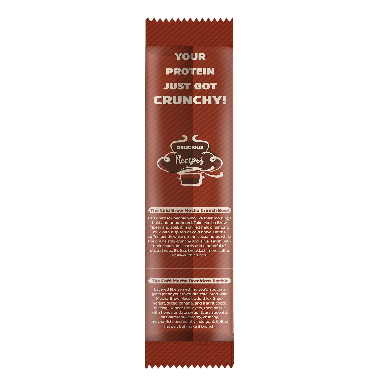 MuscleBlaze High Protein Muesli, Blue Tokai Mocha Brew| 24g Protein | With Raisins, Almonds & Super Seeds, High Protein Breakfast Cereals