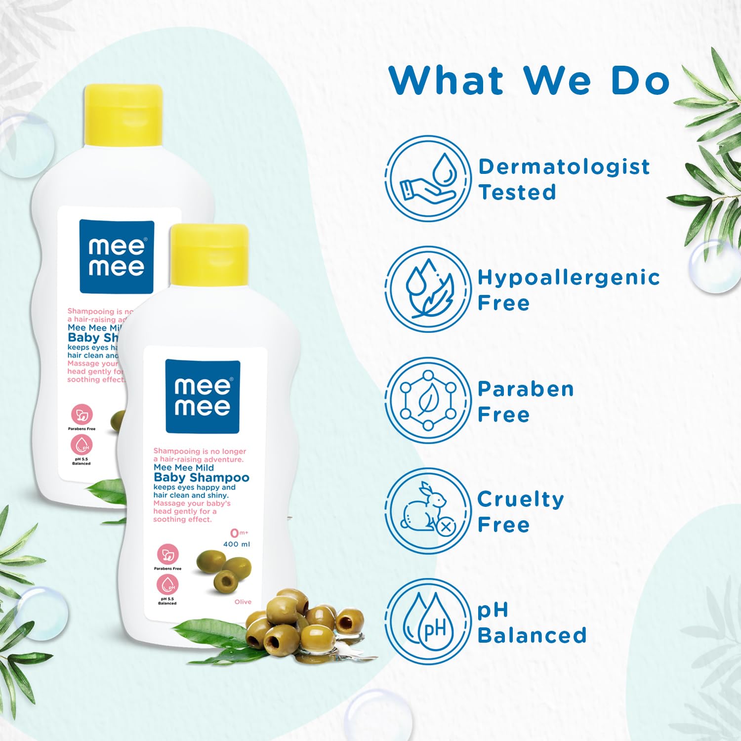 Mee Mee Gentle Baby Shampoo - 400 ml (Pack of 2)
