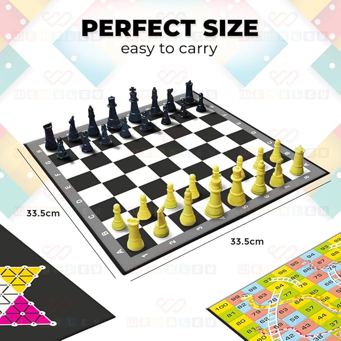 Wembley 6 in 1 Classic Board Game for Kids & Adults