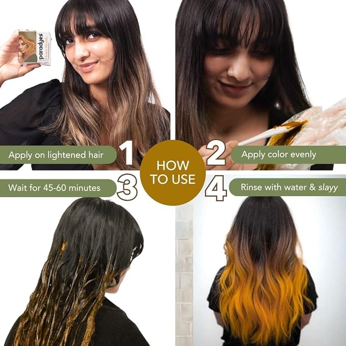 Paradyes Semi-permanent Honey Blonde Diy Conditioner Based Hair Colour - 120 Gms
