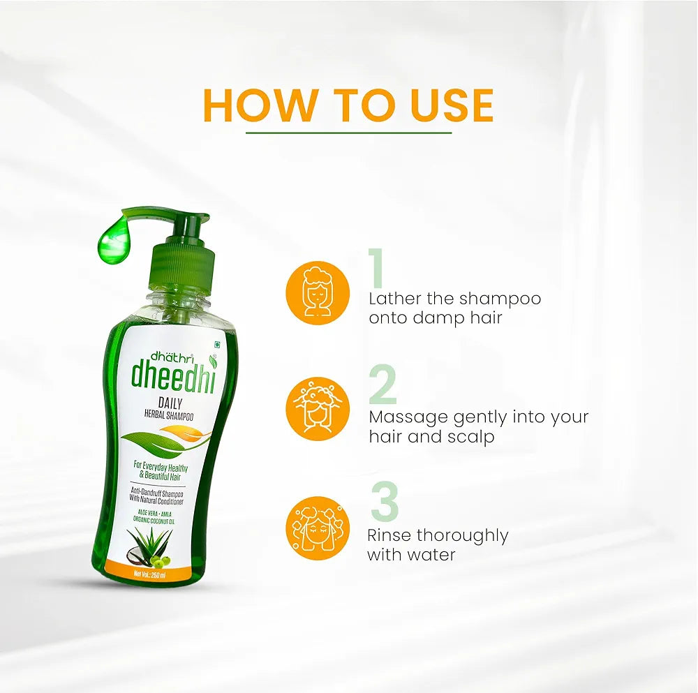 Dhathri Dheedhi Daily Herbal Shampoo for Daily Use