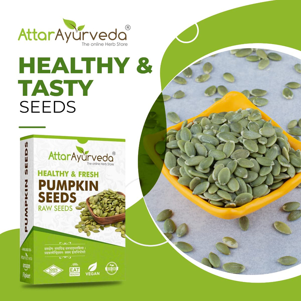 Attar Ayurveda Raw pumpkin seeds for eating (250 grams) | Protein and Fiber Rich Superfood | Unsalted, unroasted