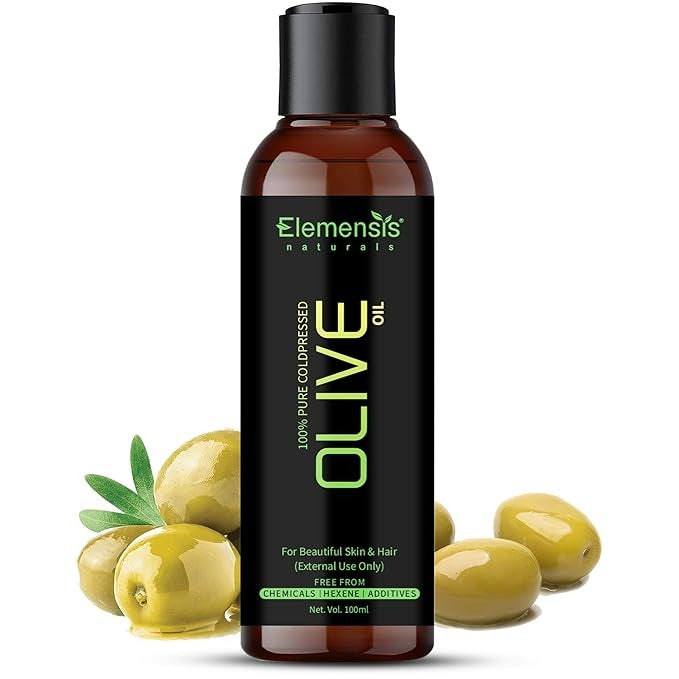 Elemensis Naturals Pure And Natural Cold Pressed Olive Oil For Hair And Skin - 100 ml