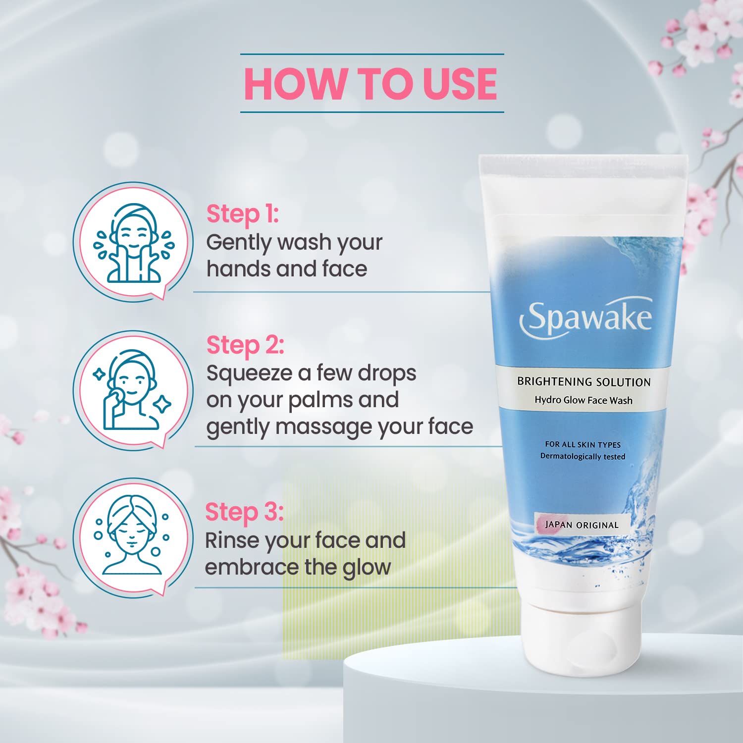 Spawake Vitamin C Brightening Solution Hydro Glow Face wash - 100 gms