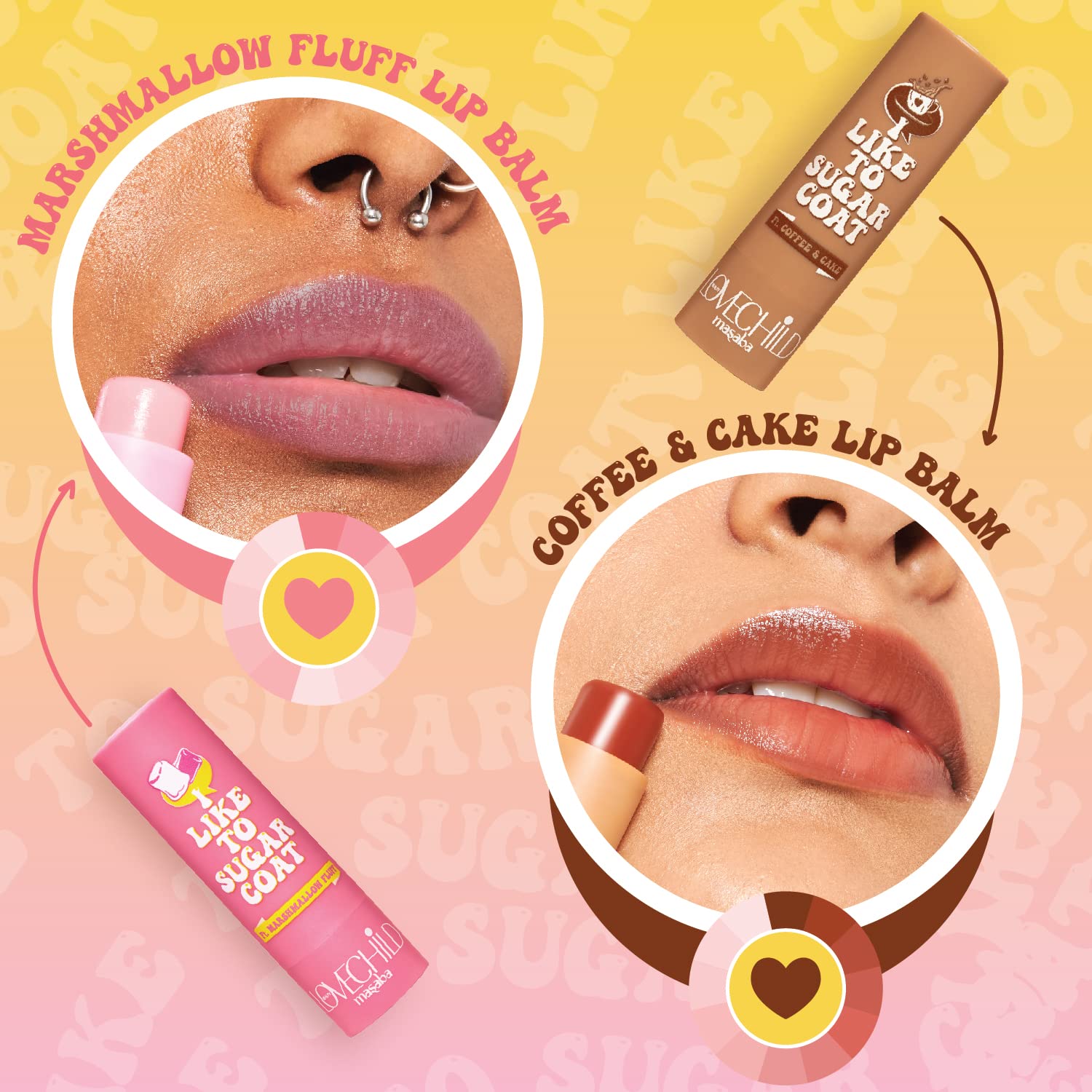 Lovechild Masaba Hydrating Lip Balm, SPF 22 UV Protection, Brown Tinted Vegan Lip Care With Shea Butter, Vitamin E & Almond Oil, Repairs Dry, Chapped Lips, Coffee & Cake, 4.5 g