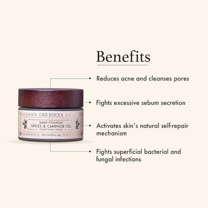 Old School Rituals Spices & Camphor Oil Purifying Face Mask - 50 gms