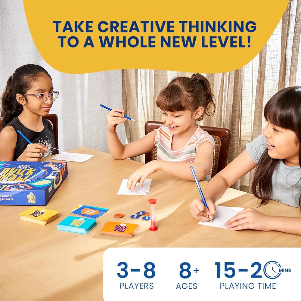 Binca Board Game - Fletter Quick Draw, Fast-paced Drawing Game, Fun for Kids, Teens & Adults, Boosts Creativity & Quick Thinking, Perfect for Family Gamenight, Gifts for Kids Ages 8, 9, 10 & Up