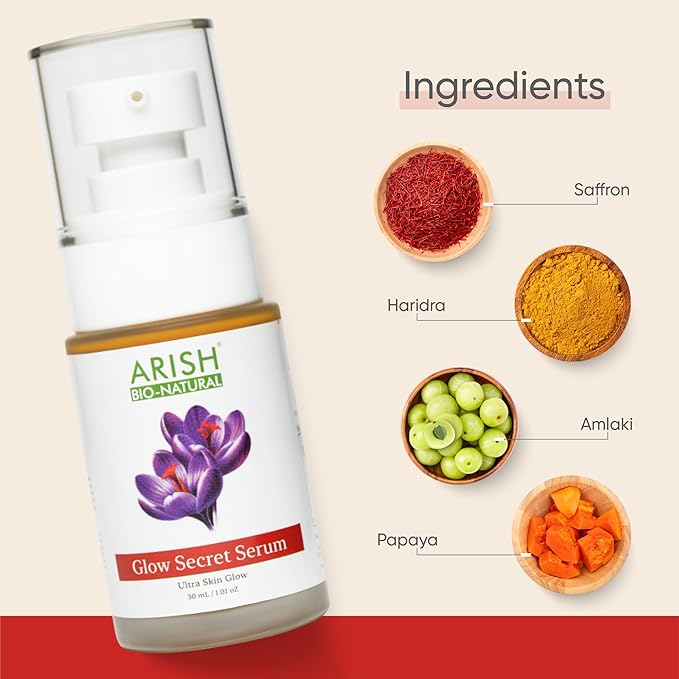 Arish Bio-natural Glow Secret Serum - 30 Ml